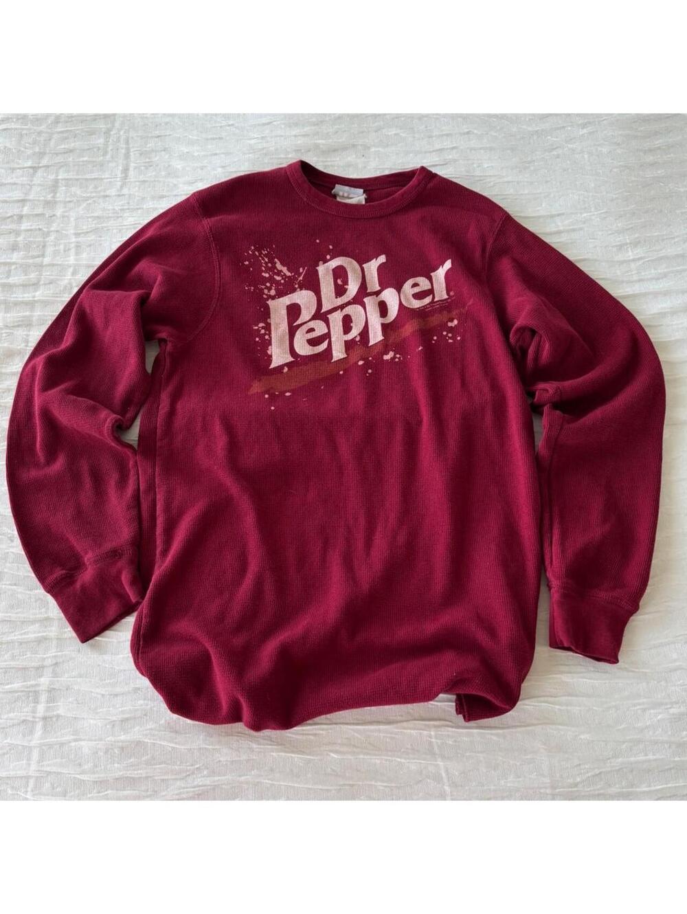 Men's Burgundy and Cream Jumper